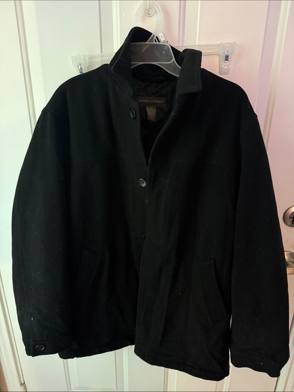 Banana Republic Black Men's Pea Coat